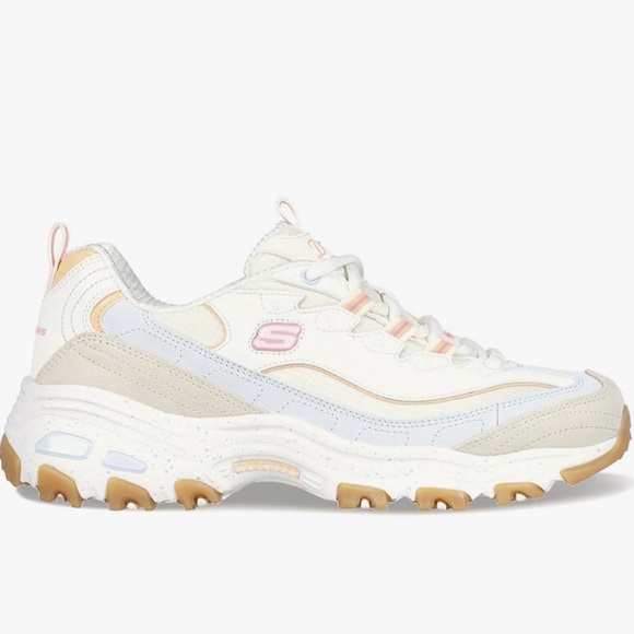 Skechers Dlites Sneaker in Natural/Multi - Picture 3 of 6